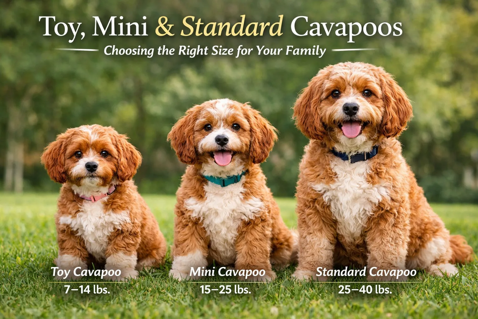 Mini Cavapoo Size Full Grown Weight Differences